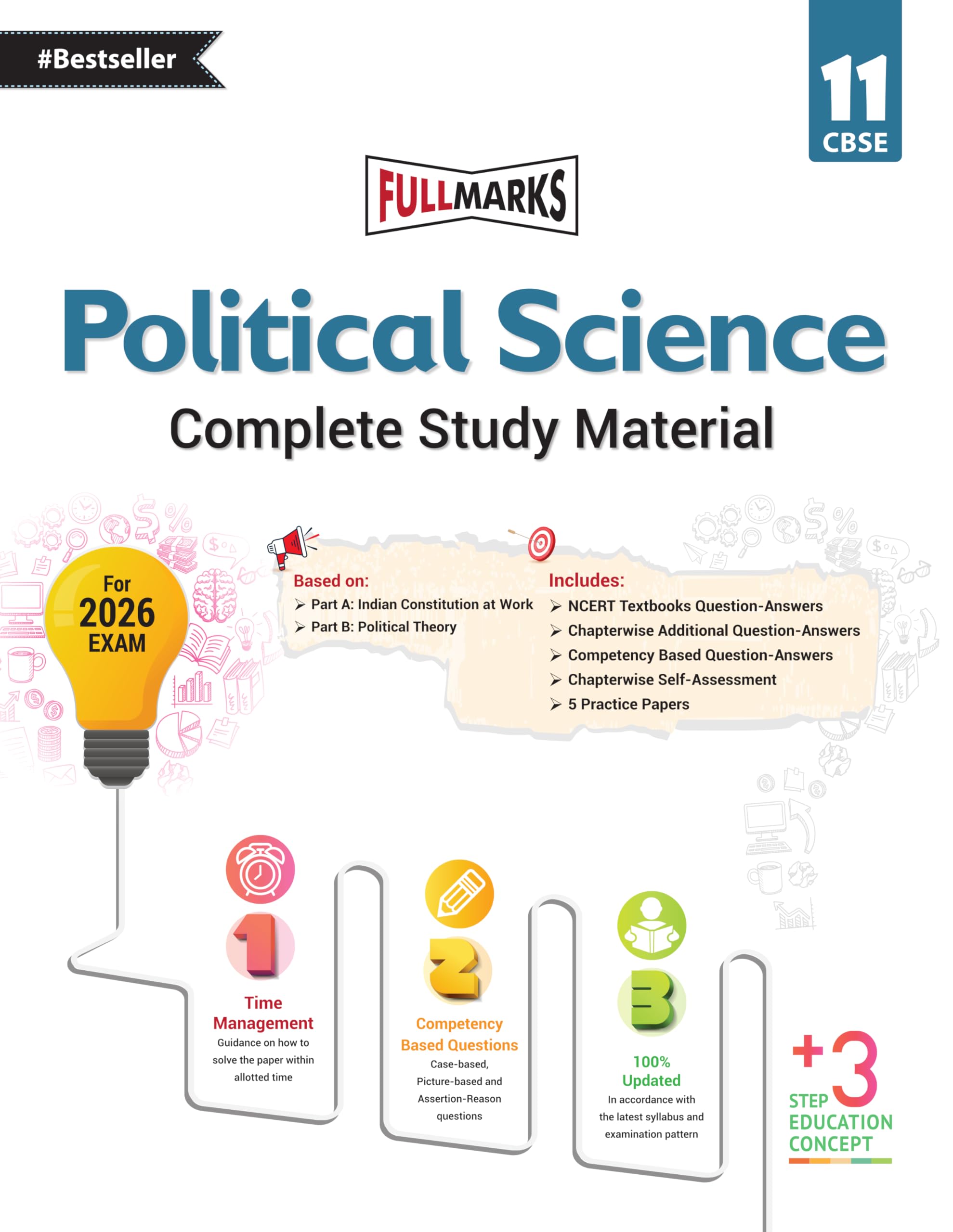 Full Marks Political Science Complete Study Material Class 11 | Based on Latest NCERT Textbook Political Science (Part A & Part 