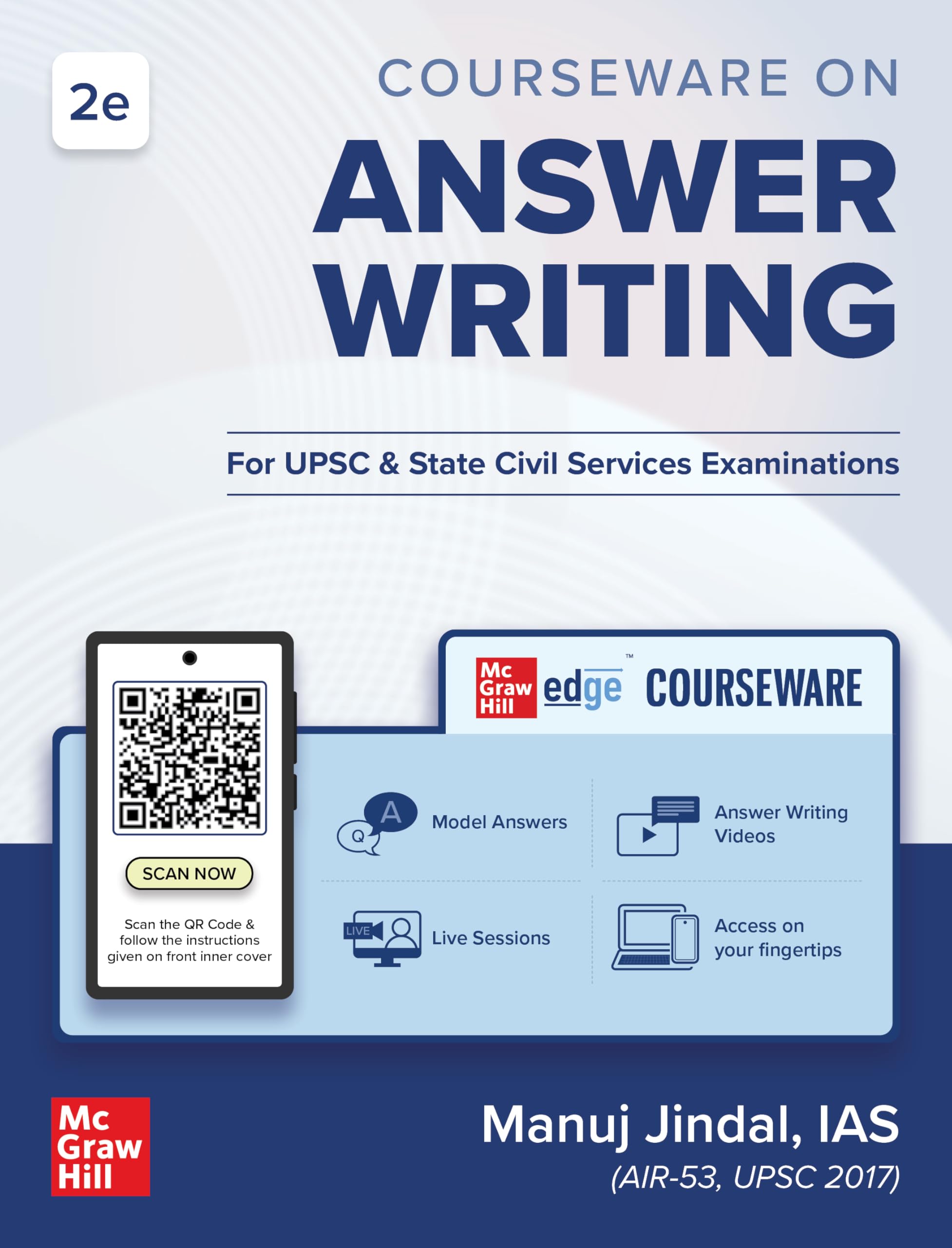 UPSC Answer Writing, 2e for Mains Exam 2026 by Manuj Jindal (IAS) | GS Papers IIV | Solved PYQs (20172018, 20212025) on Edge 