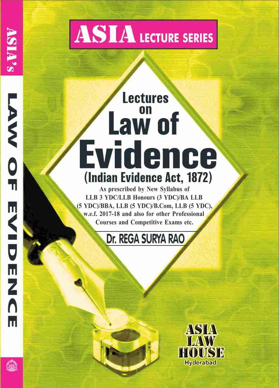 Lectures On Law Of Evidence