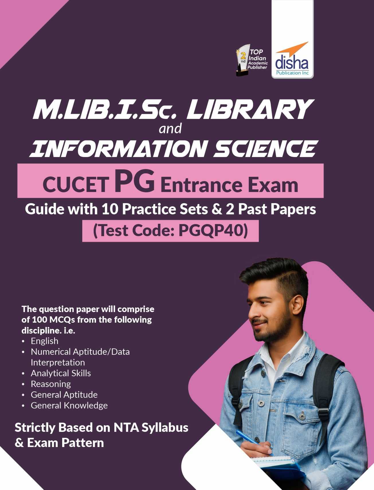 M.Lib.I.Sc. Library And Information Science Cucet Pg Entrance Exam Guide 10 Practice Sets & 2 Past Papers (Test Code: Pgqp40)