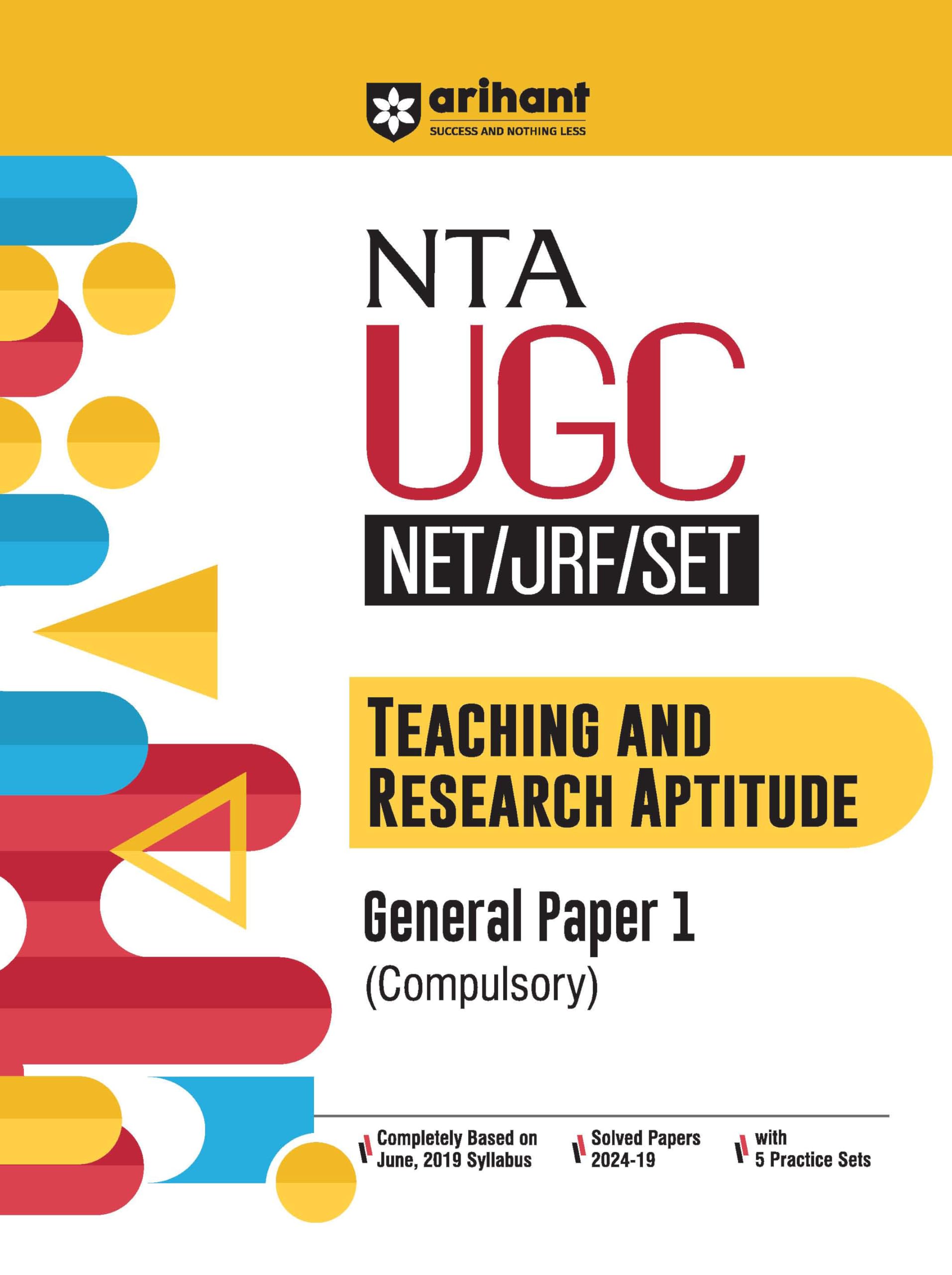 Arihant NTA UGC NET/JRF/SET Teaching And Research Aptitude General Paper | (Compulsory) | Completely based on June, 2019 Syllabu