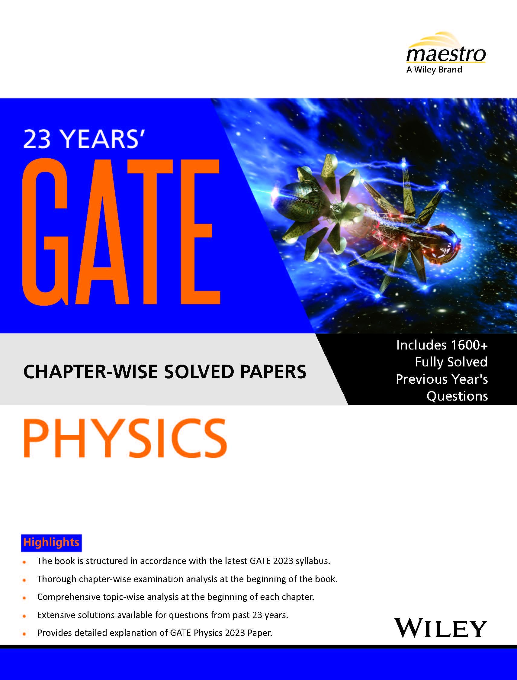 23 Years Gate Physics Chapter  Wise Solved Papers