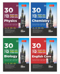 Disha Combo (4 Books) 30 New Syllabus ChapterWise, TopicWise & SkillWise Cbse Class 12 Physics, Chemistry Biology & English C