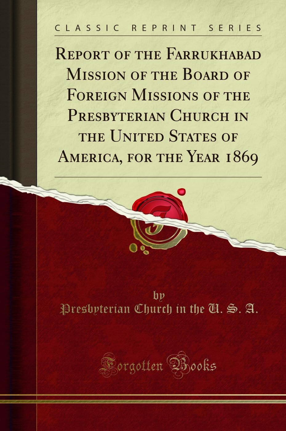 Report of the Farrukhabad Mission of the Board of Foreign Missions of the Presbyterian Church in the United States of America, f