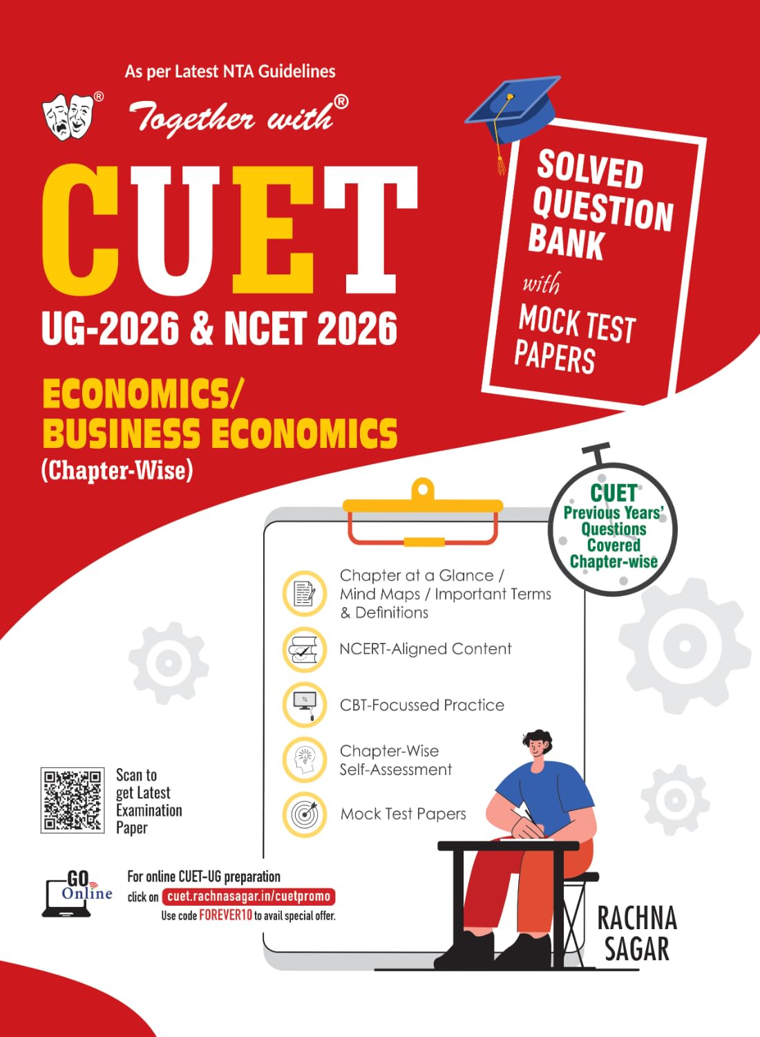 Together with NTA CUET UG 2026 Question Bank Economics/Business Economics | Includes Latest Examination Paper, Mock Test Papers 