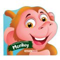 My First Board Book Animals  Monkey  DieCut Board Book for Kids  Shaped Board Books  Age 2+