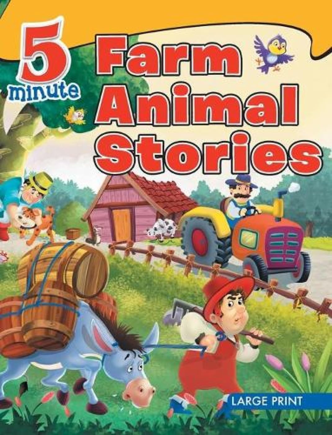 Large Print: 5 Minute Farm Animals