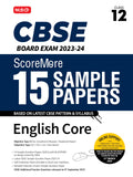 MTG CBSE ScoreMore 15 Sample Question Papers Class 12 English Core Book For 2024 Board Exam (Based on CBSE Latest Pattern)