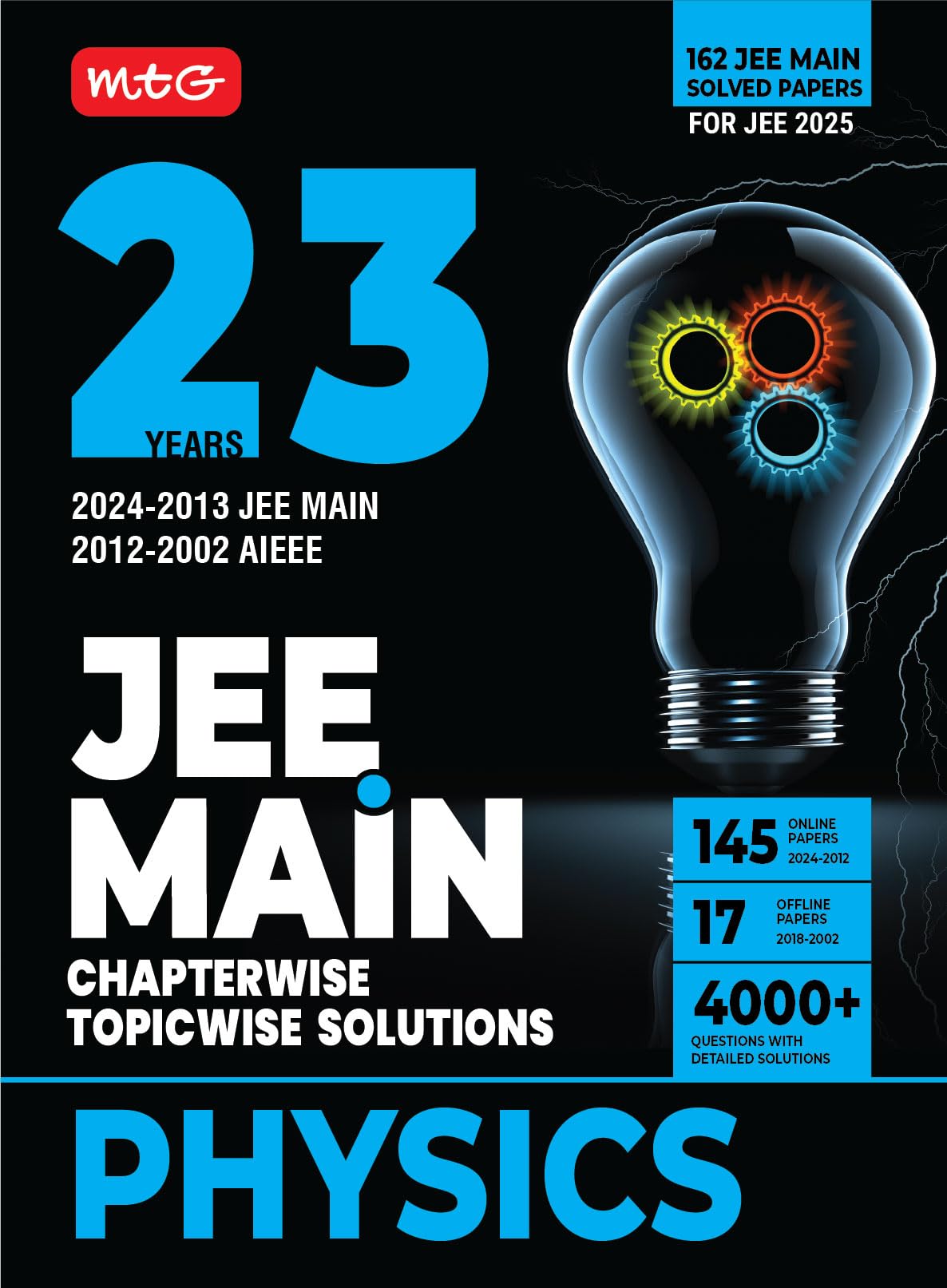 MTG 23 Years JEE MAIN Chapterwise Topicwise (20242002) Previous Years Solved Question Papers (PYQs) Physics  JEE Main PYQ Book