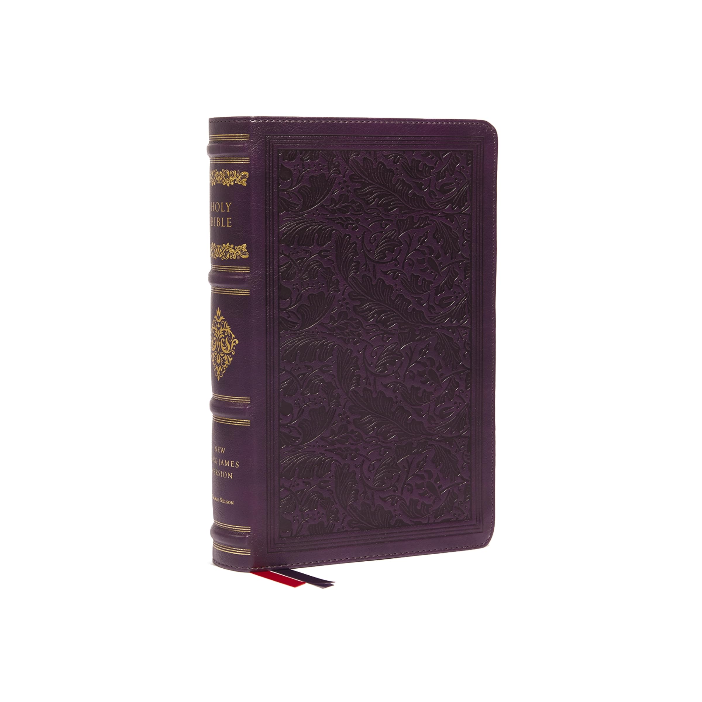 NKJV, Personal Size Reference Bible, Sovereign Collection, Leathersoft, Purple, Red Letter, Comfort Print: Holy Bible, New King 
