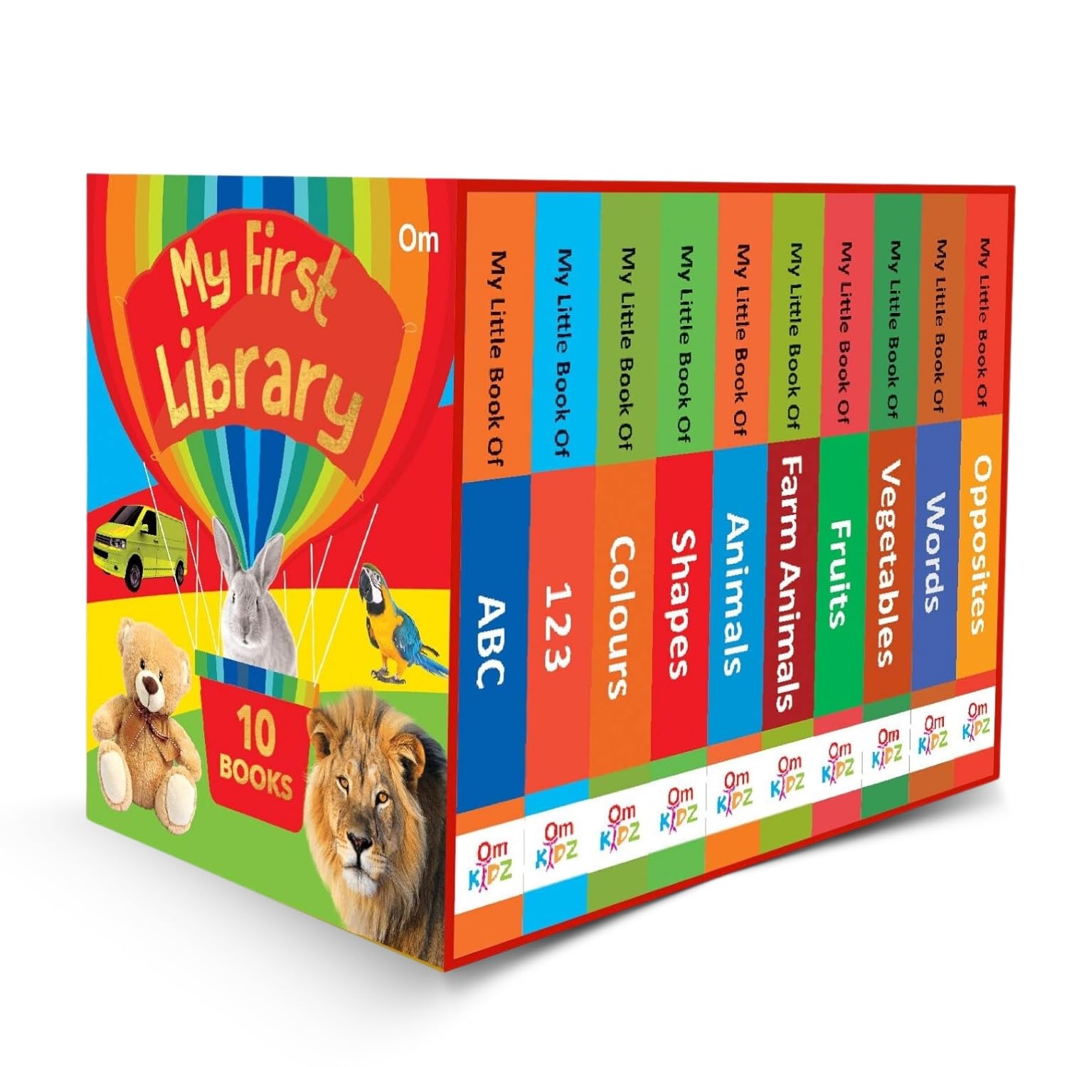 My First Library  Box Set of 10 Board Books for Babies, Toddlers & Kids  Early Learning Educational Set to Learn ABC, Numbers, 