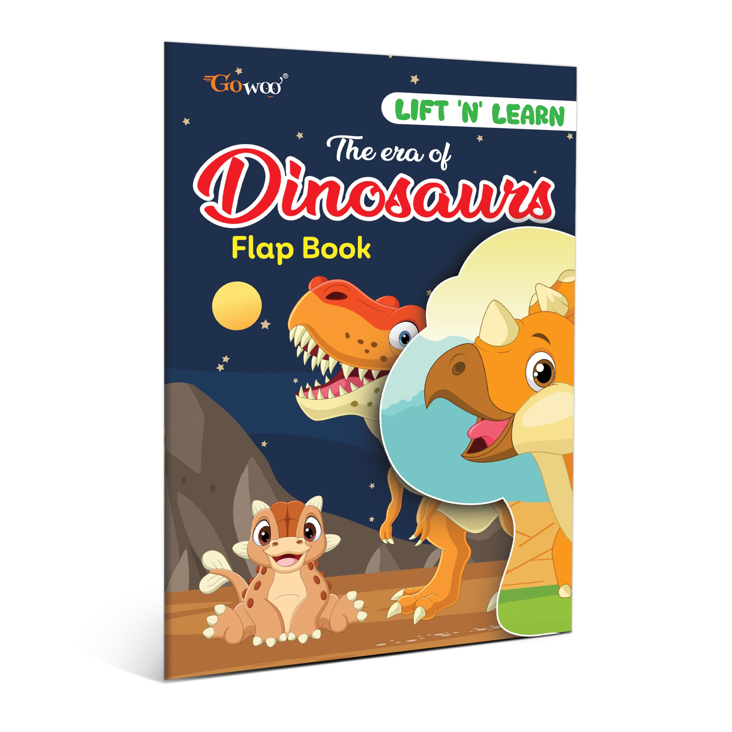 The Era of Dinosaurs Flap Book: Dino World activity book, learning book for children, Learning Adventure for Ages 312