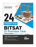 Disha 24 ChapterWise Bitsat Previous 21 Years Solved Papers (2025  2005) 9Th Edition | Physics, Chemistry, Mathematics, Englis