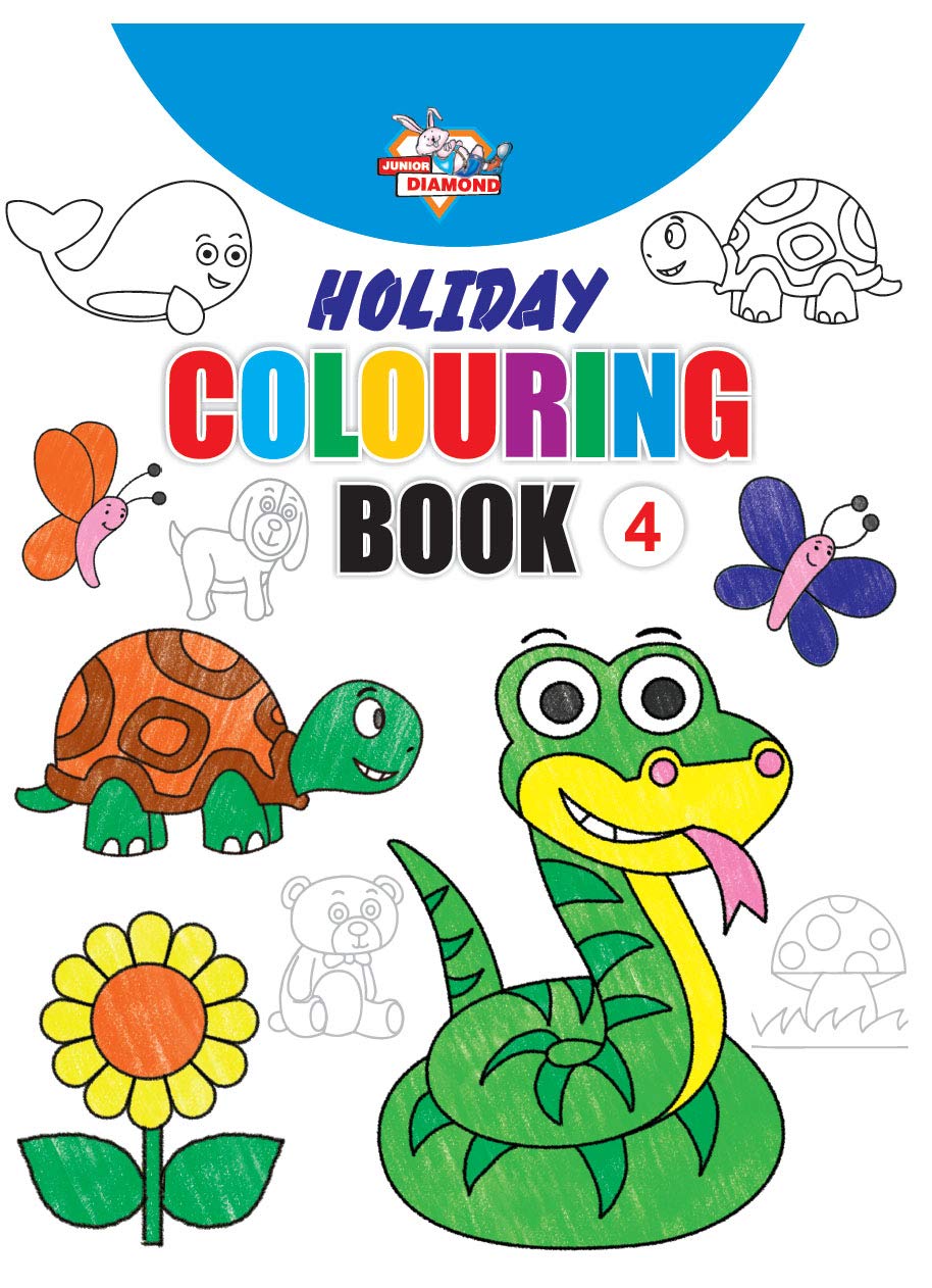 Holiday Colouring Book 4 For 3 To 7 Year Old Kids | Crayon And Pencil Coloring For Nursery, Preschool And Primary Children