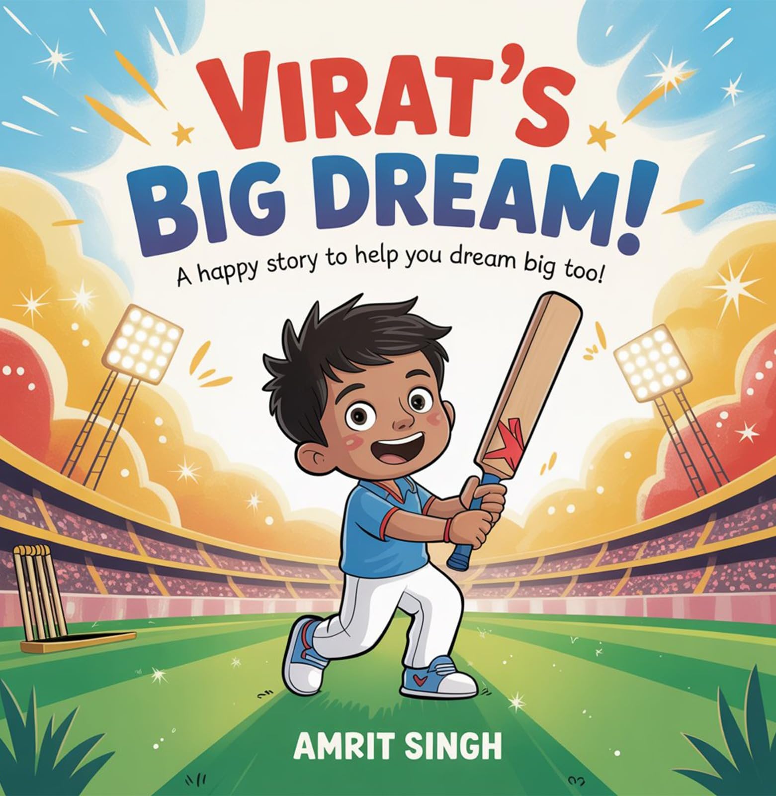 Virats Big Dream!  A happy story to help YOU dream big too! (Full Color)