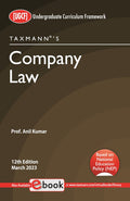 Taxmanns Company Law  Most amended & comprehensive textbook providing legal provisions in a simplified & concise manner with 