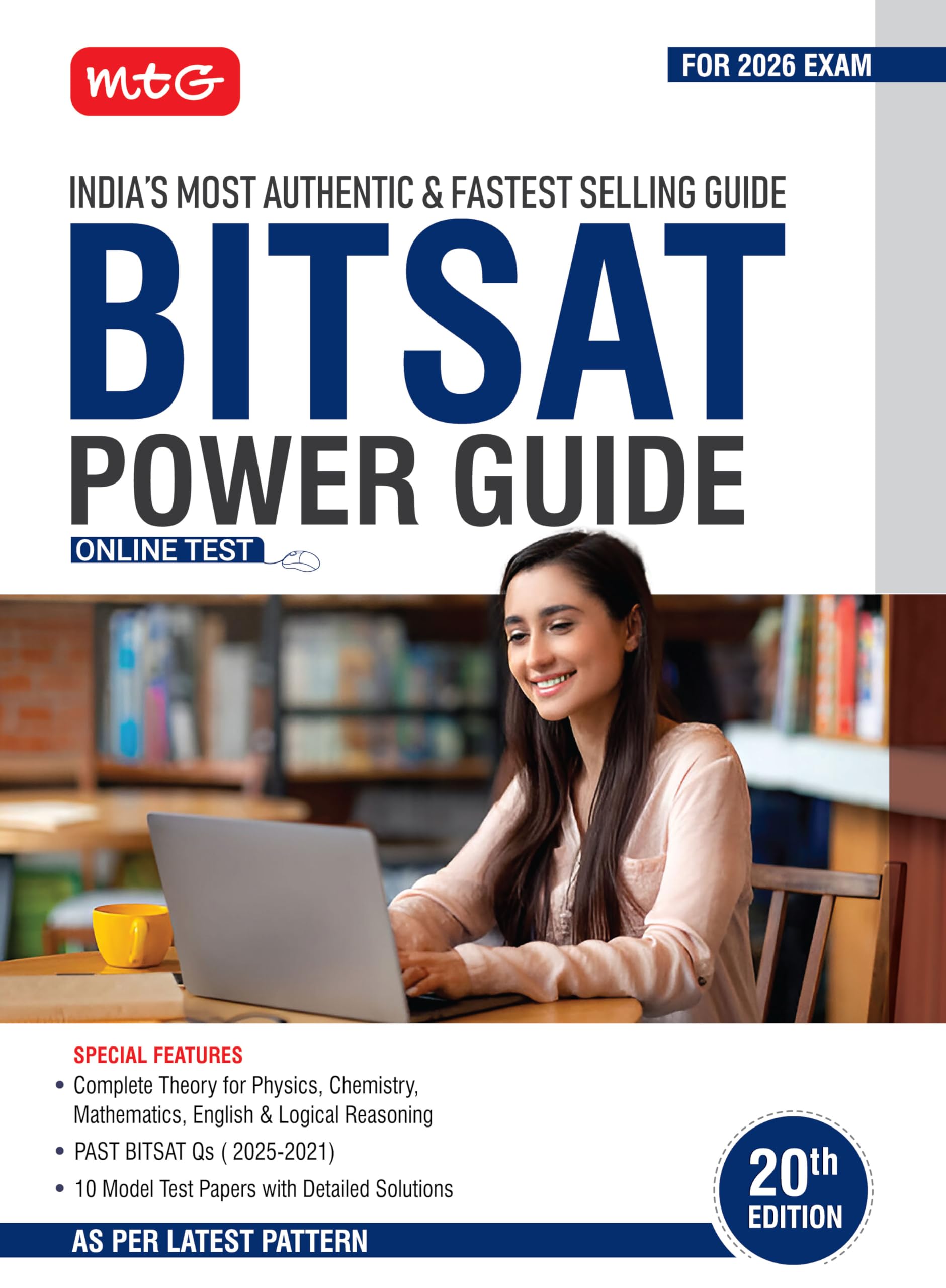 MTG BITSAT Power Guide with Previous Year Solved Papers (PYQs) Physics, Chemistry, Mathematics, English & Logical Reasoning Book