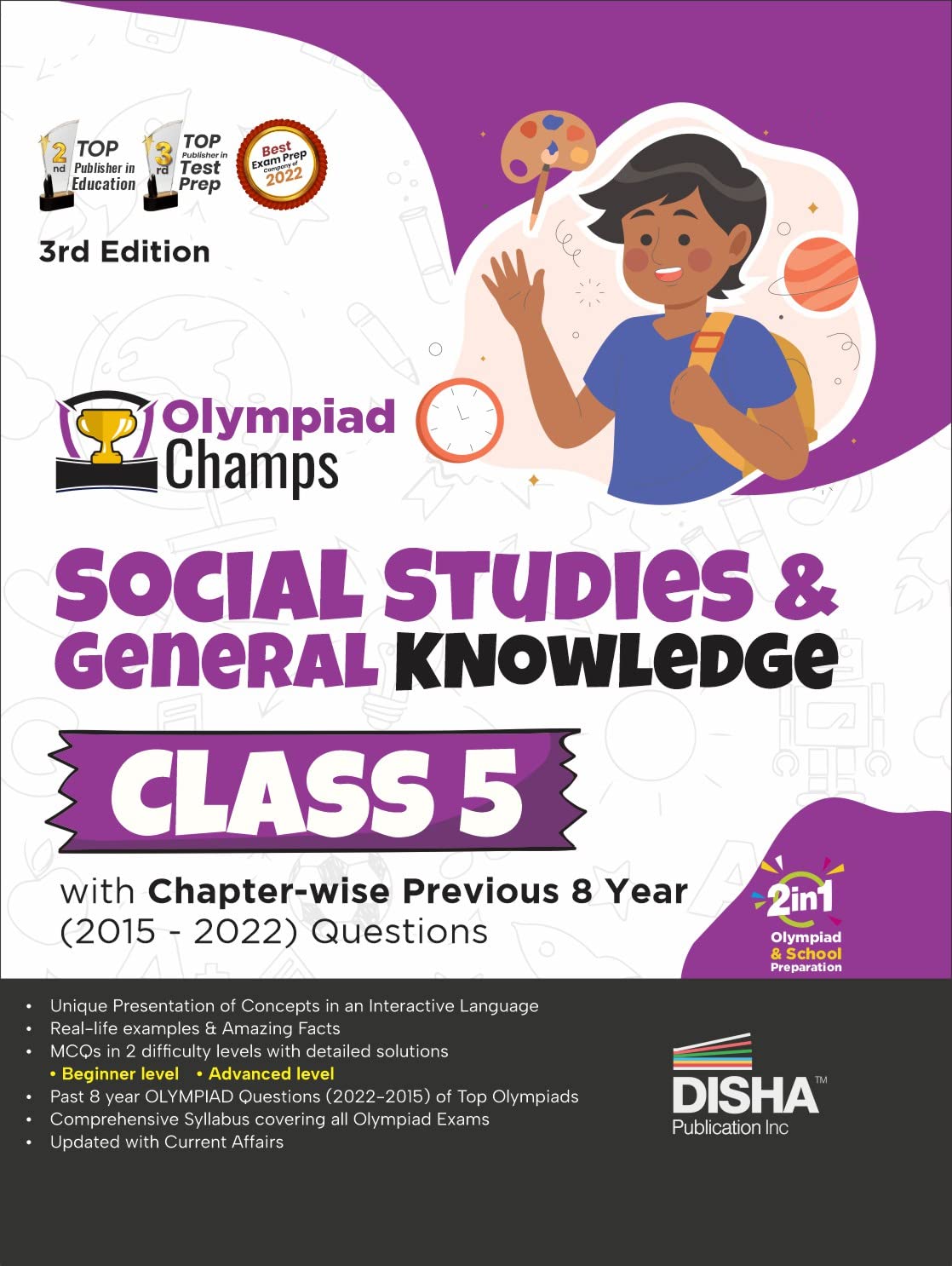 Olympiad Champs Social Studies & General Knowledge Class 5 With ChapterWise Previous 8 Year (2015  2022) Questions 3Rd Edition