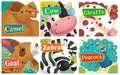 Cut Out Boards Books: Animals and Birds (Set of 6 Books) (Camel, Cow, Giraffe, Goat, Zebra, Peacock) (Cutout Board Books)