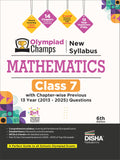 Disha Olympiad Champs New Syllabus Mathematics Class 7 with Chapterwise Previous 13 Year (2013  2025) Questions 6th Edn | 2026