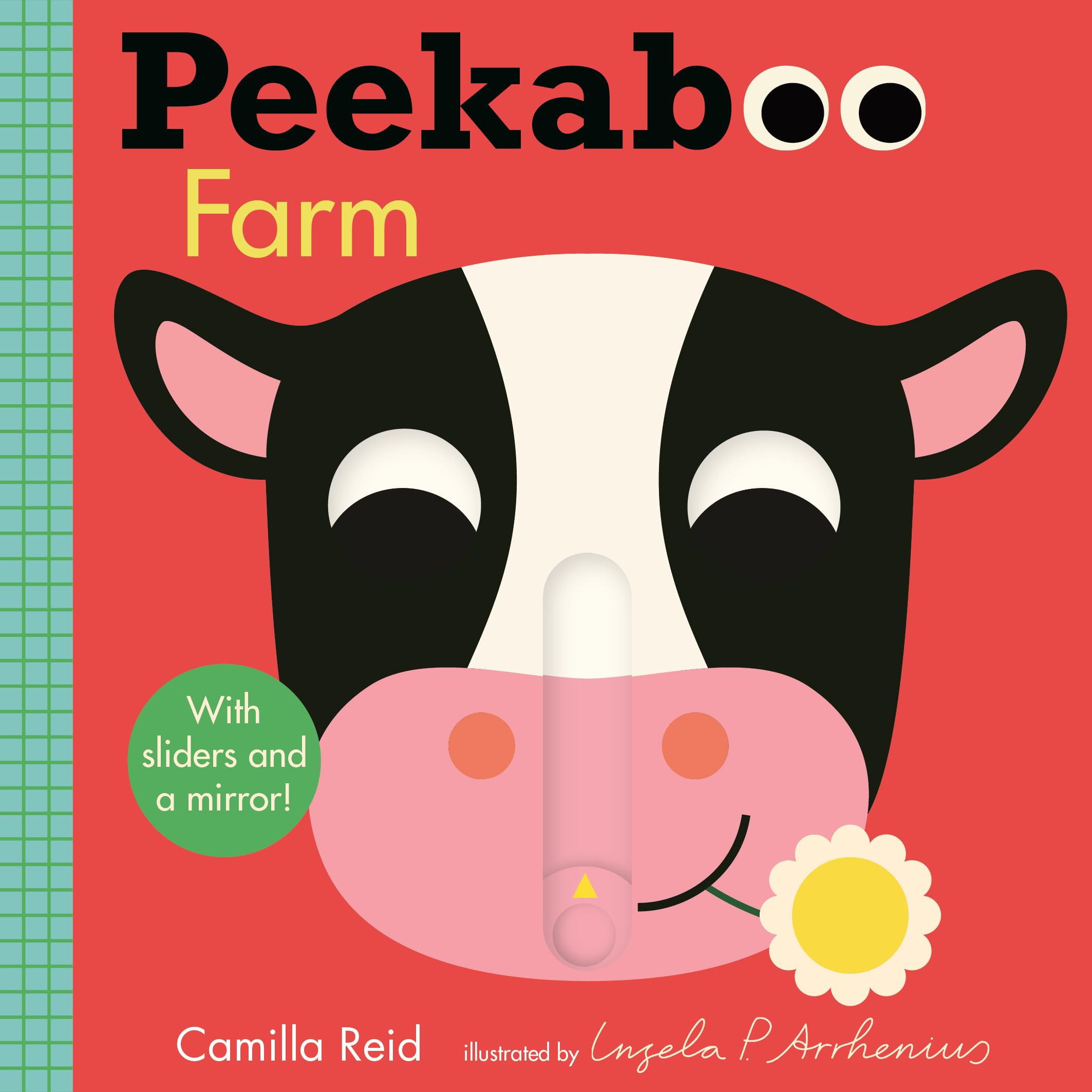 Peekaboo: Farm: (An Interactive Board Book for Babies & Toddlers with Mirror & Sliders to Push, Pull, or Turn. Cute Artwork Incl