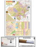 Rajasthan Political (English) (Size 70 X 100 Cms)|Laminated Both Sides