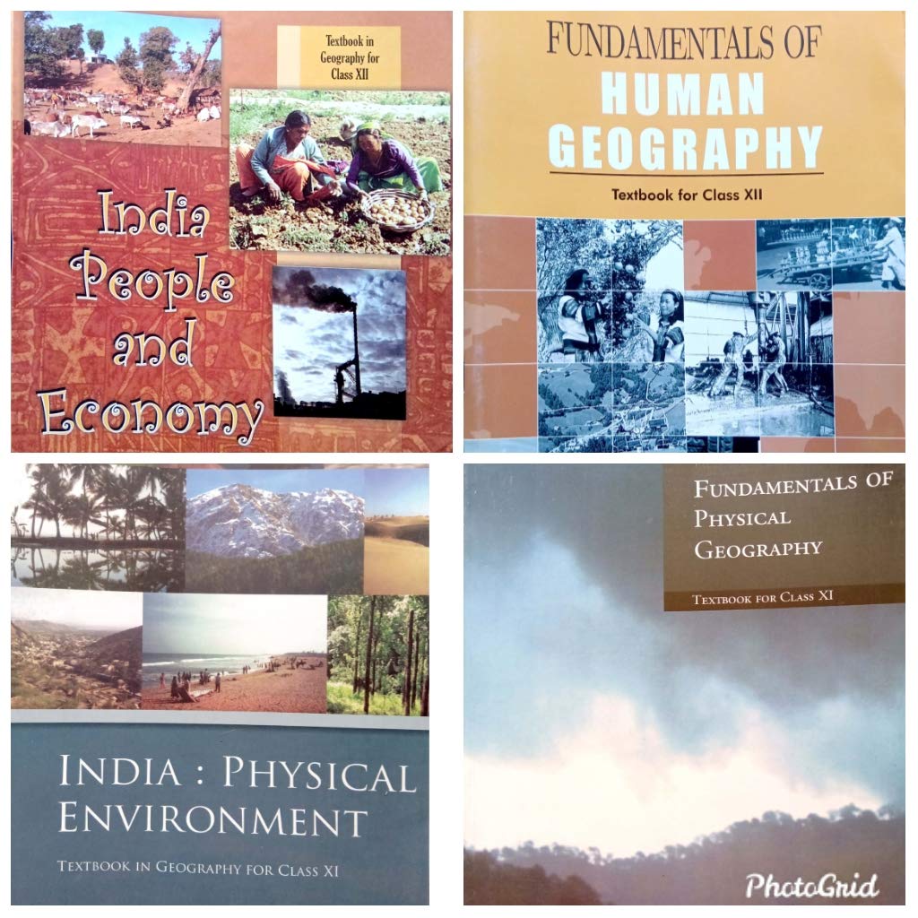 Geography Ncert Textbooks Class 11 And 12 Combo Of 4 Books With A Free 3 Colour Book Mark 202526 Edition