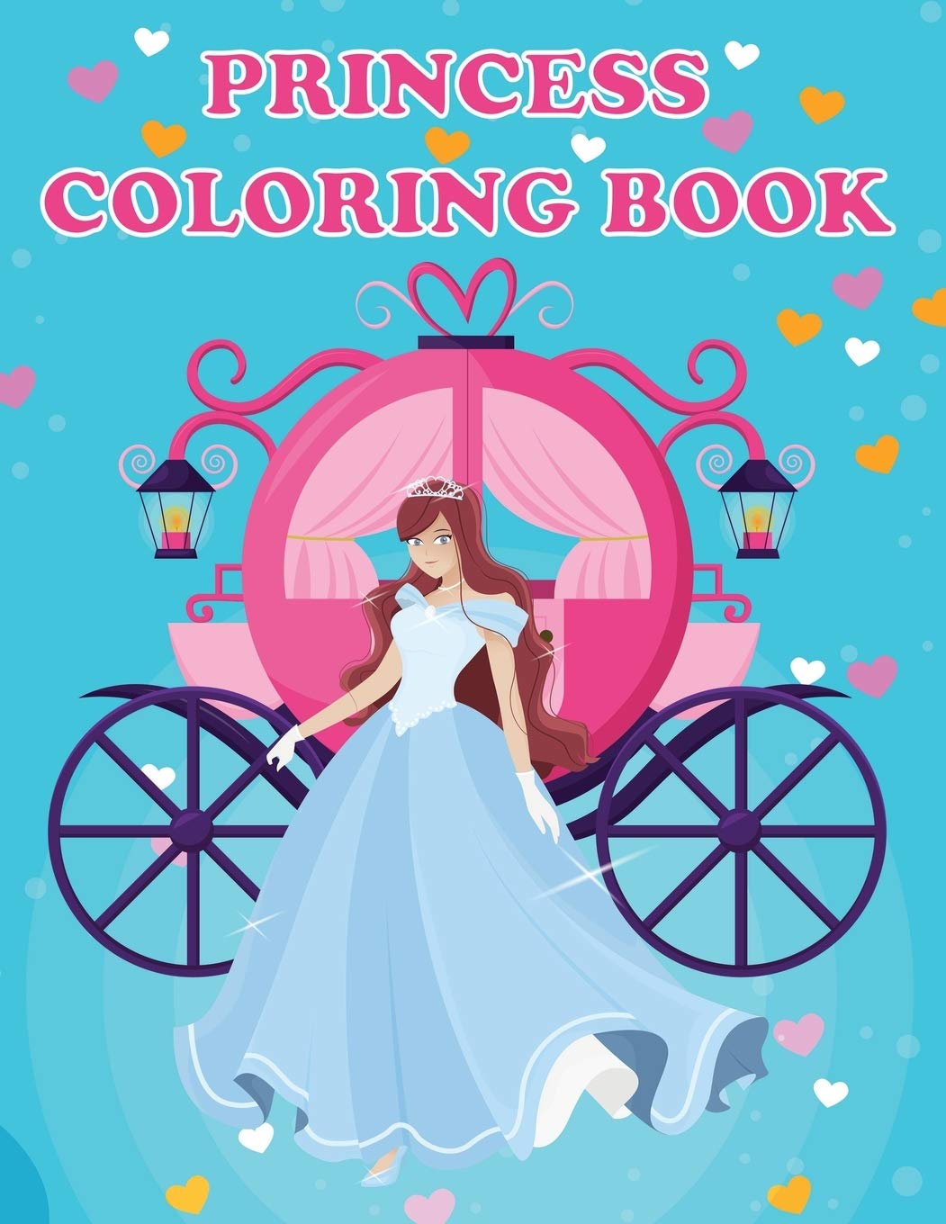 Princess Coloring Book: Princesses & Fairies, Ages 48, Fun Color Pages For Kids, Girls Birthday Gift, Journal