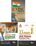 Civil Services Exam Essential Combo (Set Of 3 Bestseller Books)  Upsc Files With Ias Prelim & Main TopicWise Previous Year Sol