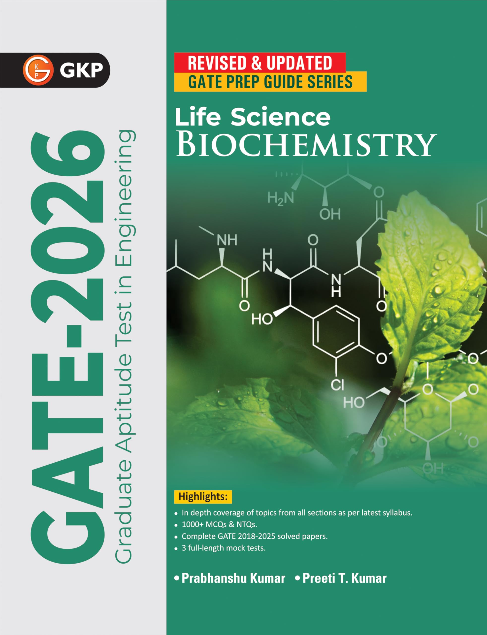 GKP GATE 2026 : Life science  Biochemistry  Guide