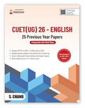 CUET UG English 25 PYP Book 2026 for Entrance Exam Prep | Integrated with Mind Maps | Previous Year Question Paper PYQ | Grammar