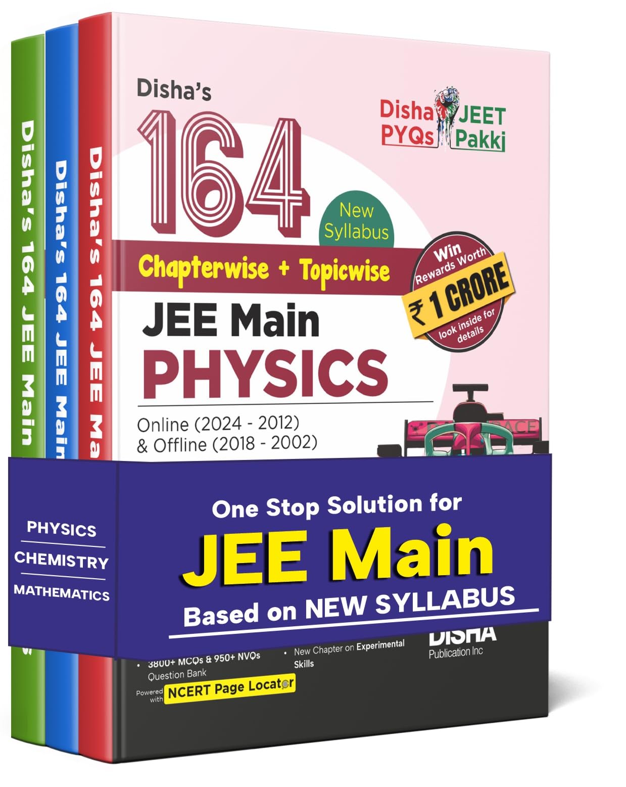 DishaS 164 New Syllabus ChapterWise + TopicWise Jee Main Online (2024  2012) & Offline (2018  2002) Physics, Chemistry & M