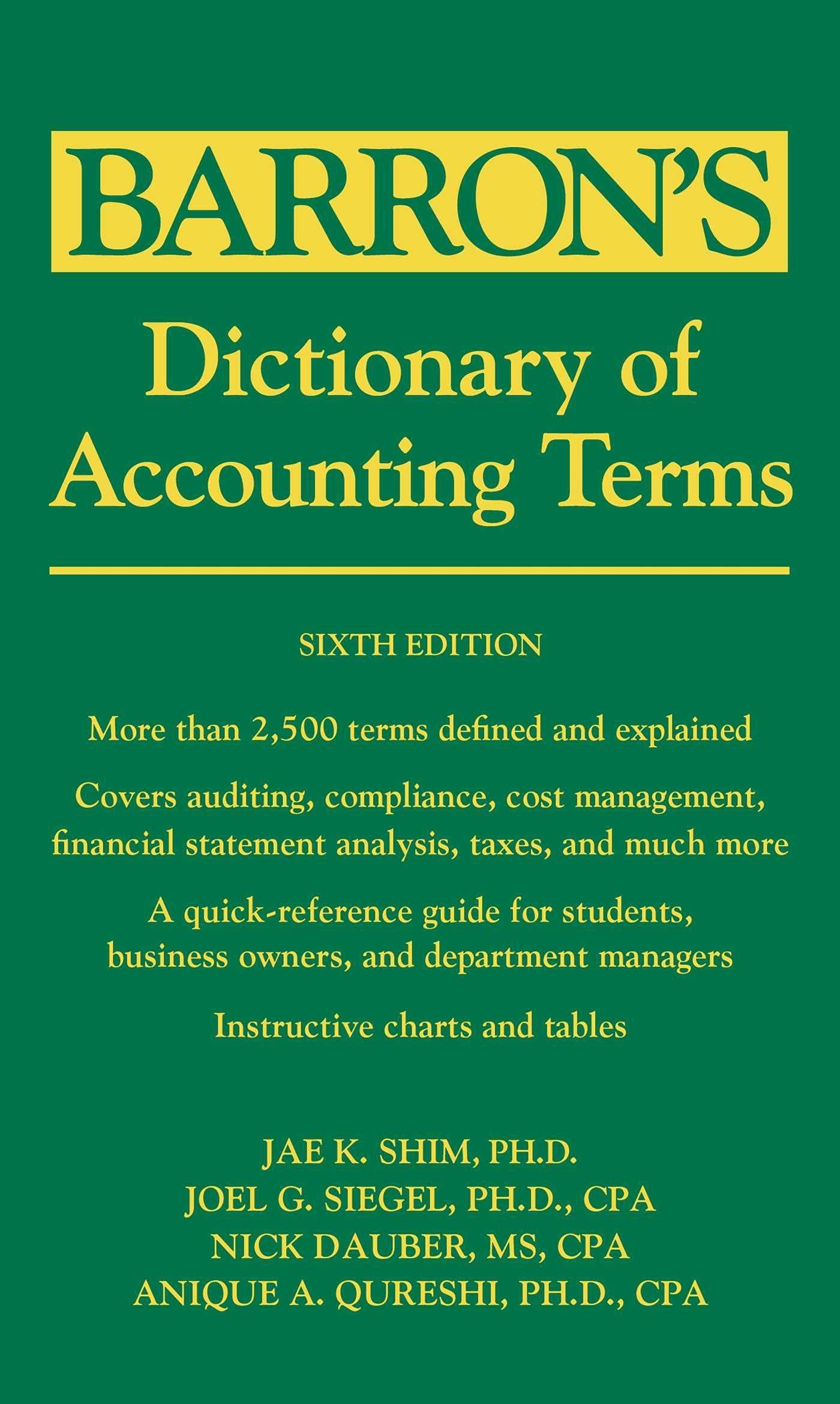 Dictionary of Accounting Terms (Barrons Business Dictionaries)