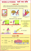 Work & Power | Laminated | 55 x 90 cm | Physics Charts | Science Charts