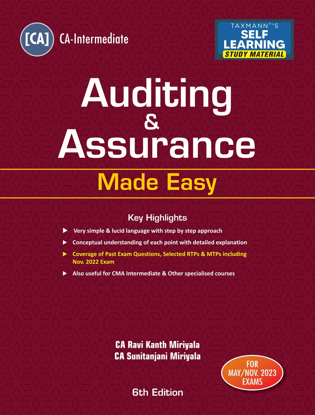 Taxmanns Auditing & Assurance Made Easy (Paper 6 | Auditing)  Selflearning study material in simple & lucid language with a st