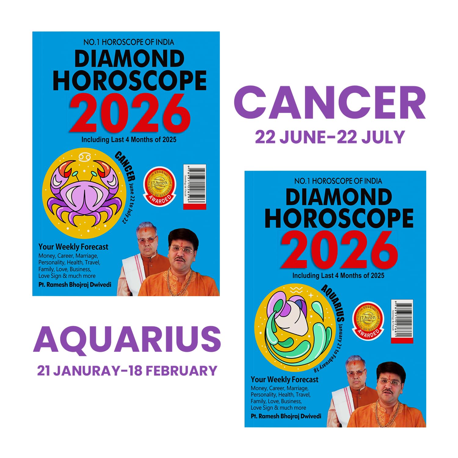 Horoscope 2026 : Complete Zodiac Guide for Cancer + Aquarius