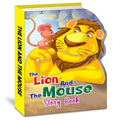 Hello Friend Books My Shaped Story Book: The Lion and the Mouse  Shaped Story Board Book for Kids