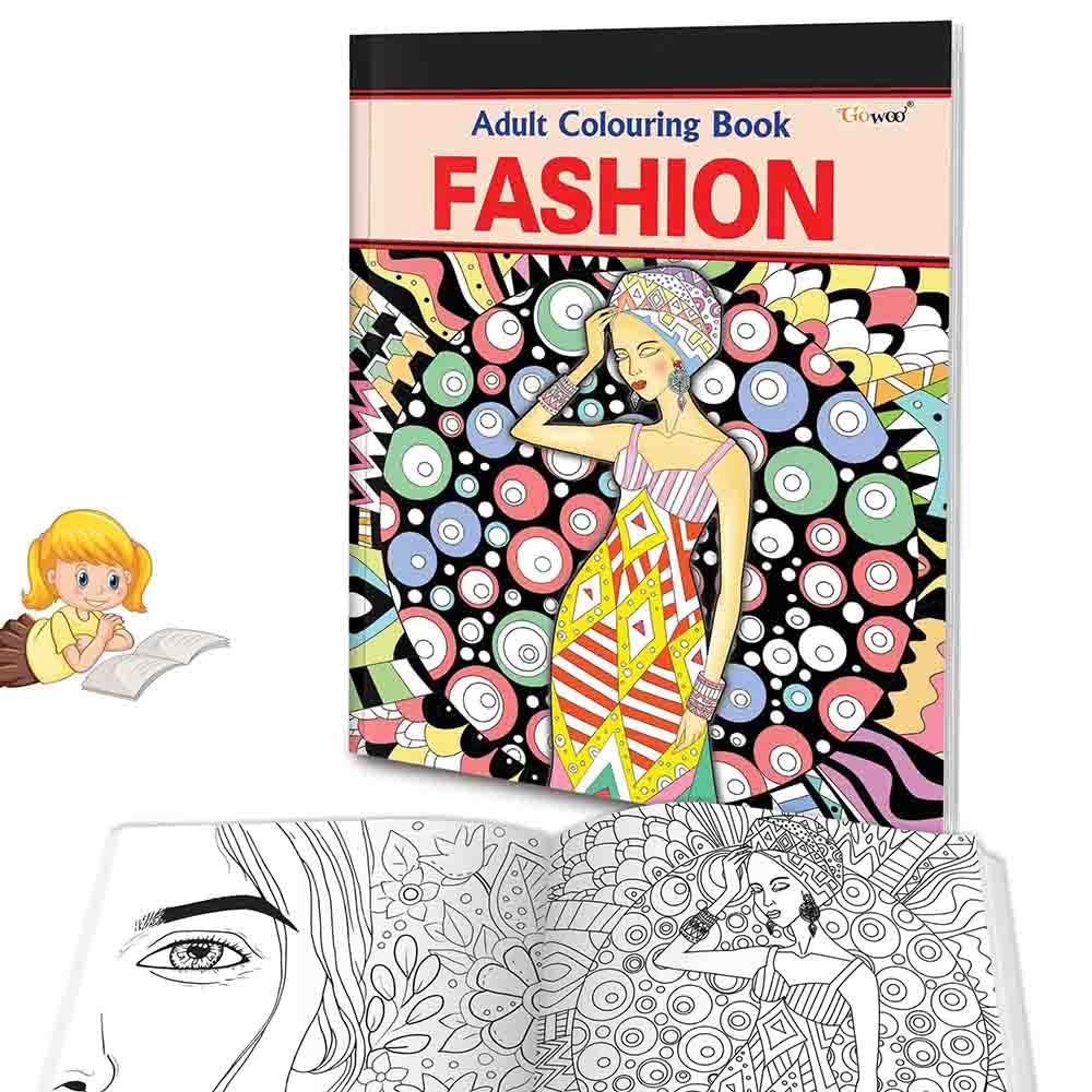 Fashion  Adult Colouring Book : Creative and Relaxing Colouring Experience for Adults and Kids, Designs for Mindfulness, Creati