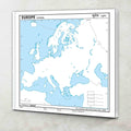 SMALL  100 EUROPE PHYSICAL OUTLINE MAP FOR SCHOOL|Europe physical map for students