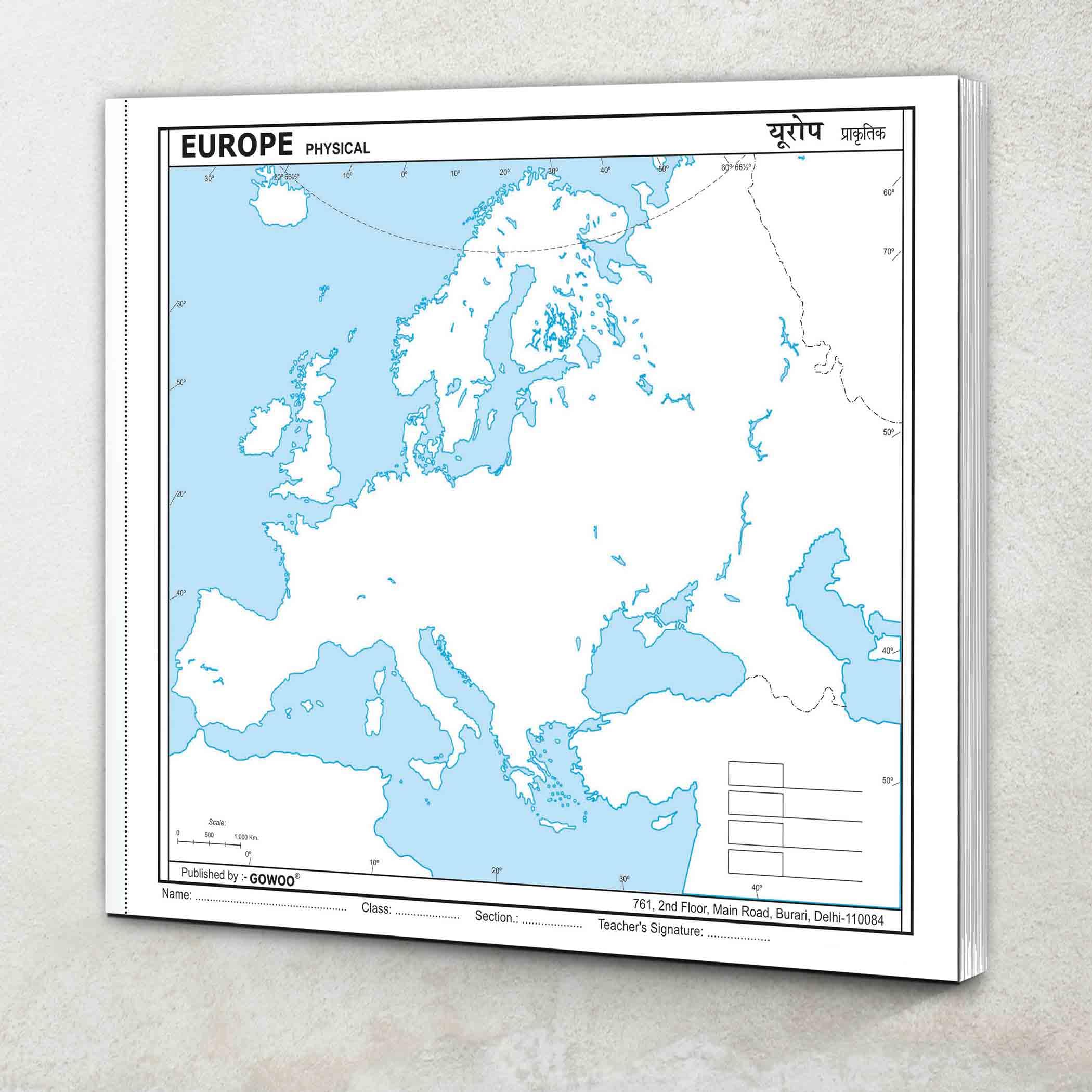 SMALL  100 EUROPE PHYSICAL OUTLINE MAP FOR SCHOOL|Europe physical map for students