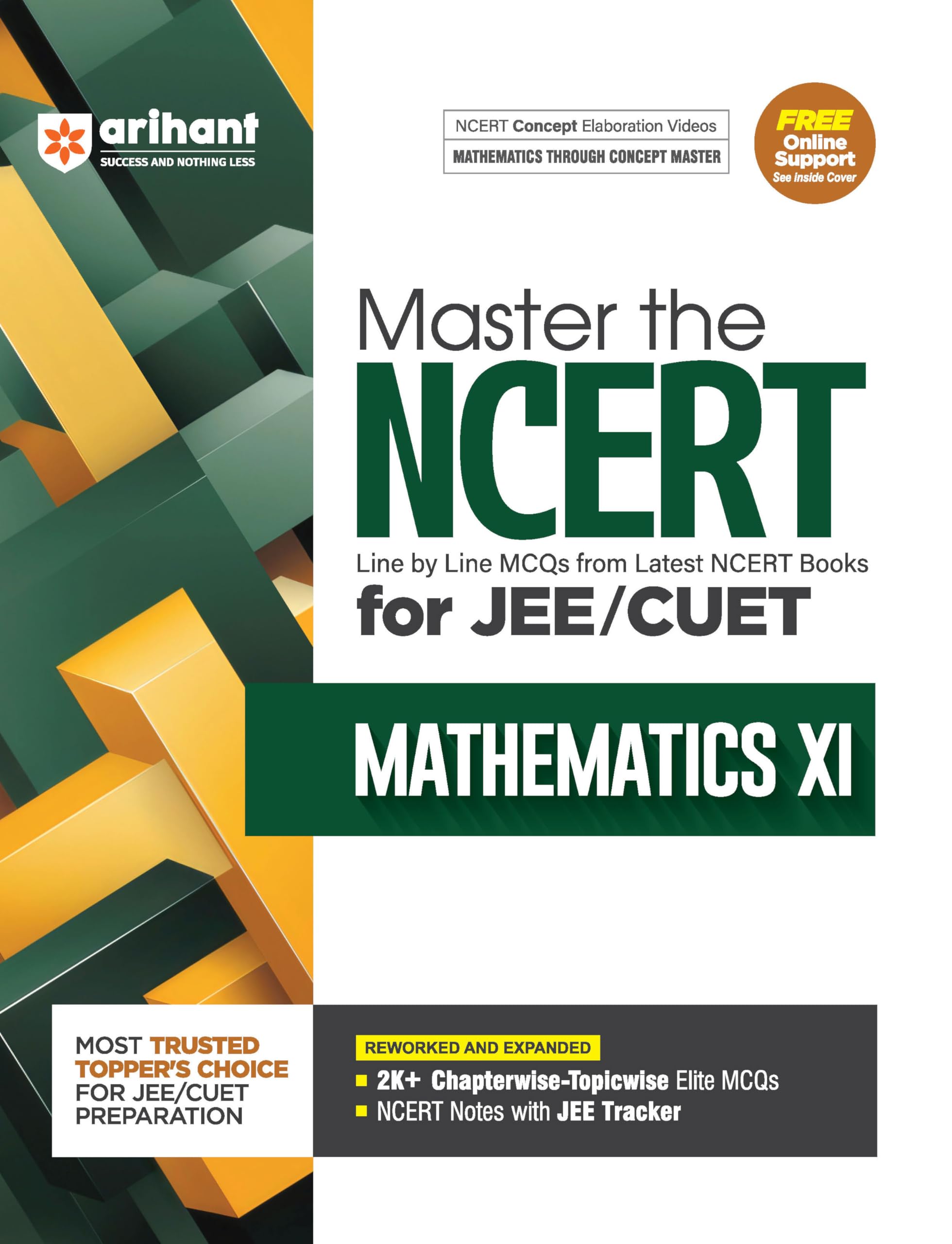 (Old Edition) Arihant Master the NCERT Mathematics Class 11 for JEE/CUET 2025