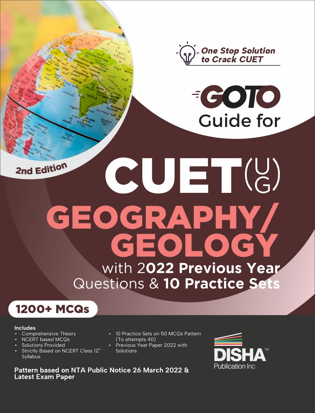 Go To Guide For Cuet (Ug) Geography/ Geology With 2022 Previous Year Questions & 10 Practice Sets 2Nd Edition | Cucet| Complete 