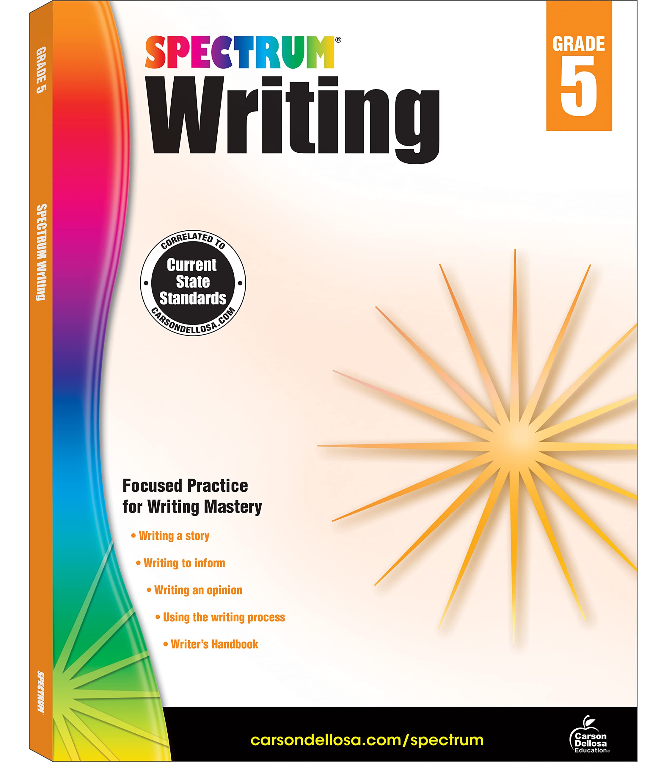 Spectrum 5th Grade Writing Workbooks, Ages 10 to 11, Grade 5 Writing, Informative, Persuasive, News Report, Article, and Story W