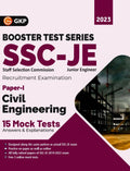 Ssc 2023 : Booster Test Series  Je Paper I  Civil Engineering  15 Mock Tests (Includes 20192022 Papers) By Gkp