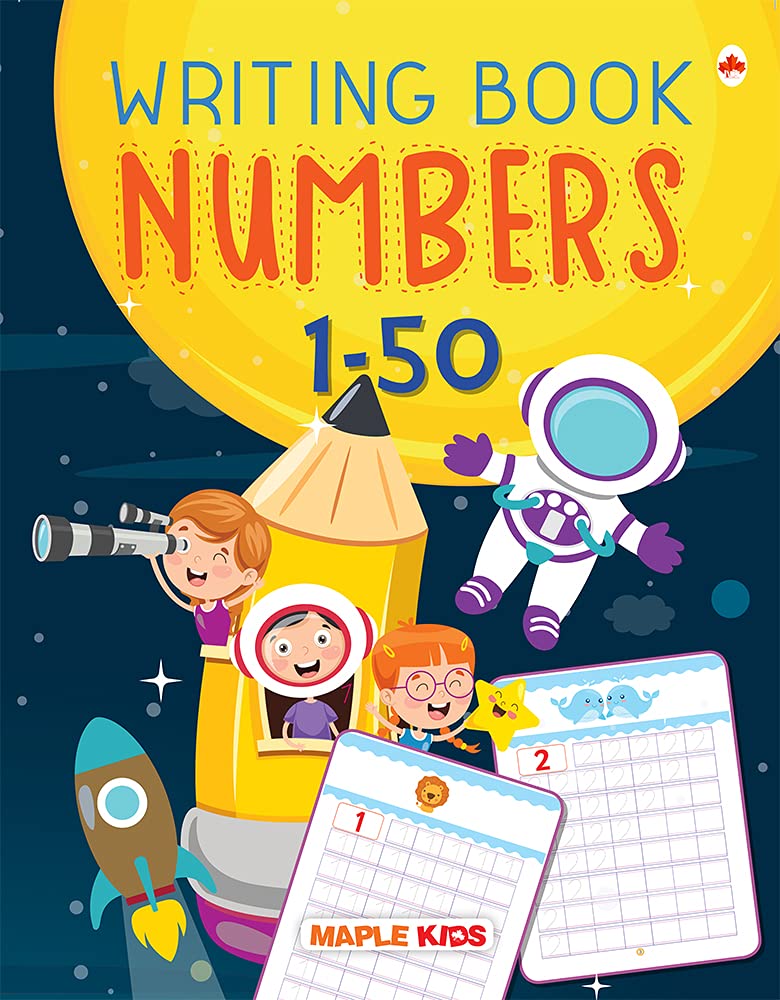Numbers Writing Book 150 (Practice)  Learn and Practice  Numbers 1 to 50  2 to 5 Years Old Kids  Number Tracing Book  Lear