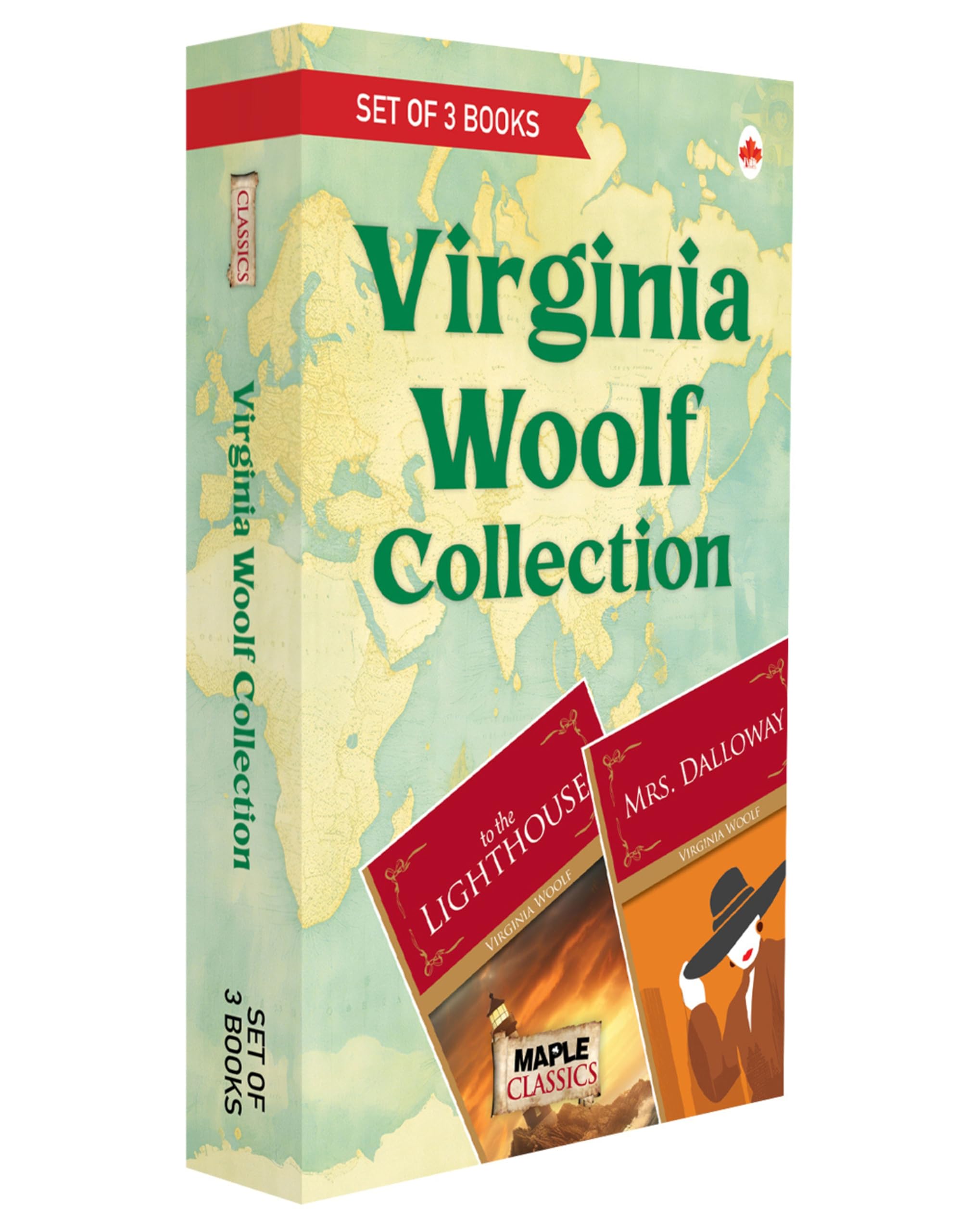Virginia Woolf (Set of 3 Books)  To the Light House, Mrs. Dalloway, A Room of Ones Own