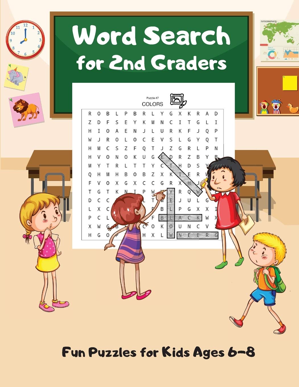 Word Search For 2nd Graders: Fun Puzzles for Kids Ages 68, Build Vocabulary, Improve Spelling