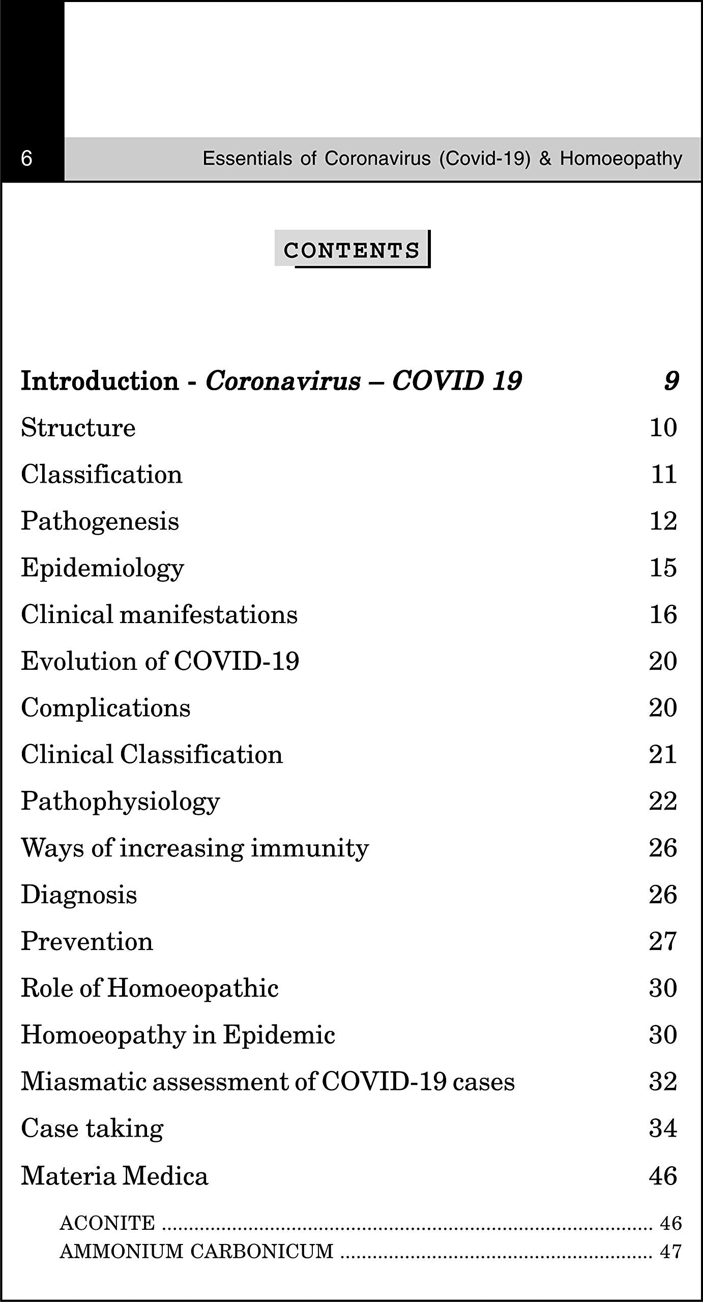 ESSENTIALS OF CORONAVIRUS (COVID19) AND HOMEOPATHY