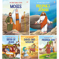 Bible Stories  David and Goliath, Birth of Jesus, Prodigal Son, Prophet Jonah, Moses  for Children (Illustrated) (Set of 5 Boo