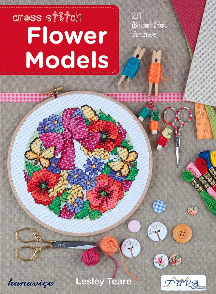 Cross Stitch Flower Models: 20 Beautiful Frames